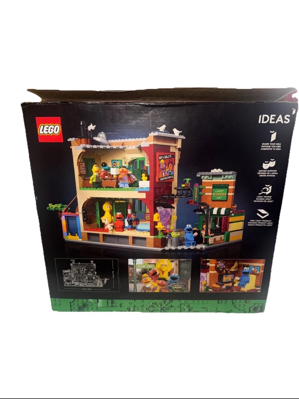 LEGO Ideas: 123 Sesame Street (21324) W/ BOX & Manual (See details) RARE RETIRED